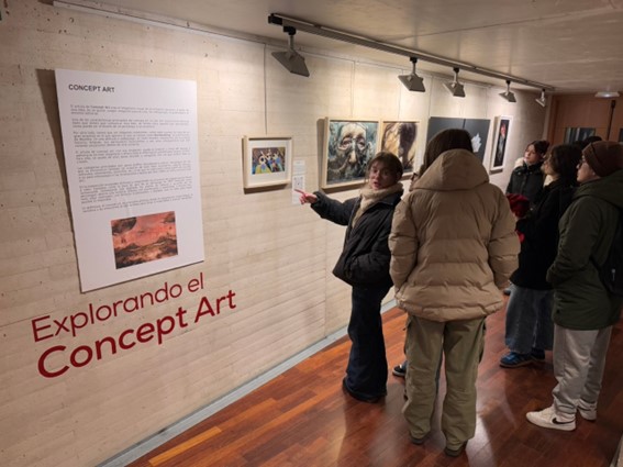 ALUMNOS DEL CFGS DE ILUSTRACIÓN VISITAN DOS EXPOSICIONES DEL PALACIO LOS SERRANO