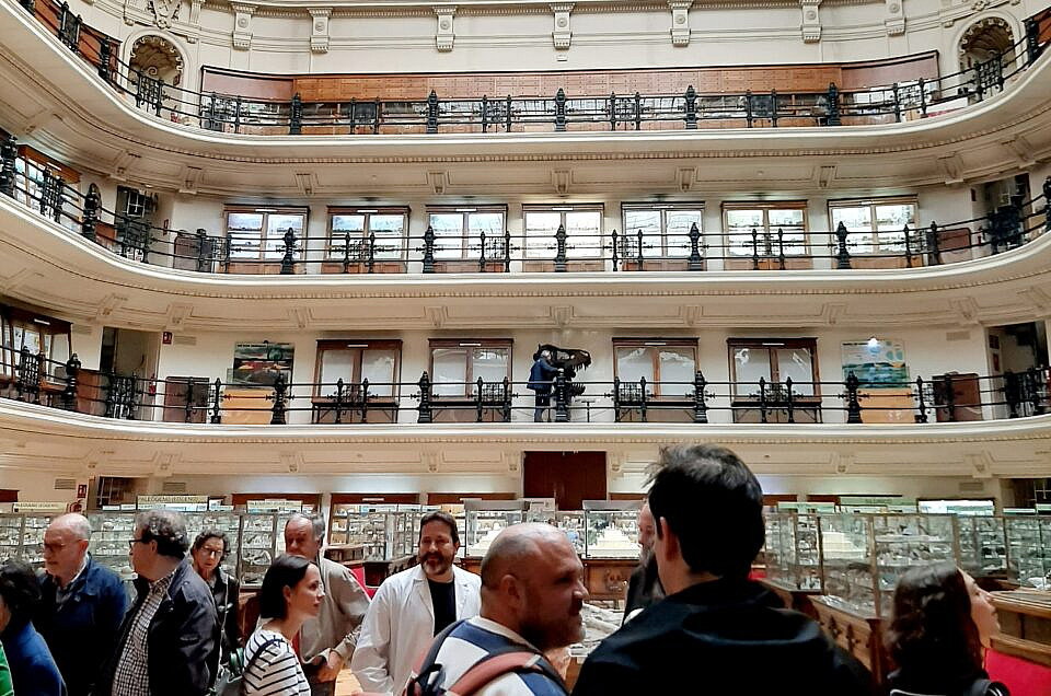 DOCENTES Y ALUMNOS DE CONSERVACIÓN – RESTAURACIÓN DE BIENES ARQUEOLÓGICOS EN EL MUSEO GEOMINERO y REAL FÁBRICA DE TAPICES